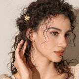 Petal Pearl Blossom Claw Clip