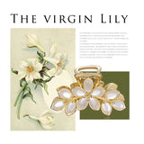 White Lily Whisper Hair Clip