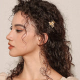 Petal Pearl Blossom Claw Clip