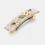 Glittering Bloom Tapestry Barrette