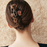 Crystal Garden Rose Clip