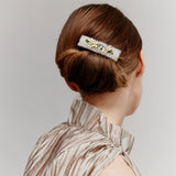 Glittering Bloom Tapestry Barrette