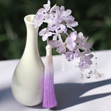 Twilight Bloom Butterfly U-Shaped Hair Stick
