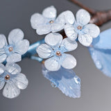Blue Whisper Bamboo Hair Stick