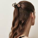 Crystal Garden Rose Clip