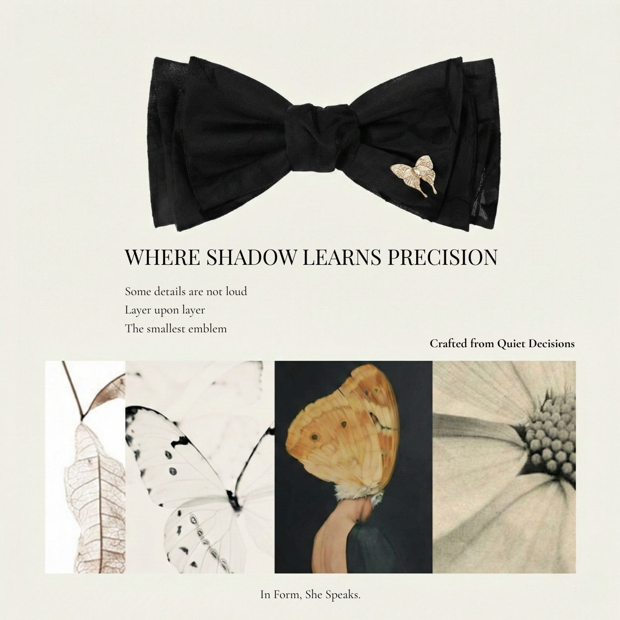 Aureate Drift Butterfly Hair Pin