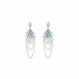 Aqua Veil Cascade Earrings