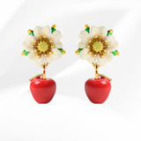 Apple Flower Earrings