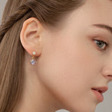 Blue Ocean Glow Pearl Earrings