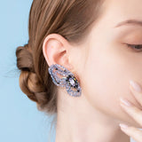 Ice Crystal Butterfly Earrings