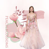 Peach Blossom Hair Tie