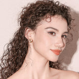 Lilac Flower Stud Earrings