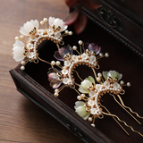 Lotus Elegance U-Shaped Hair Stick