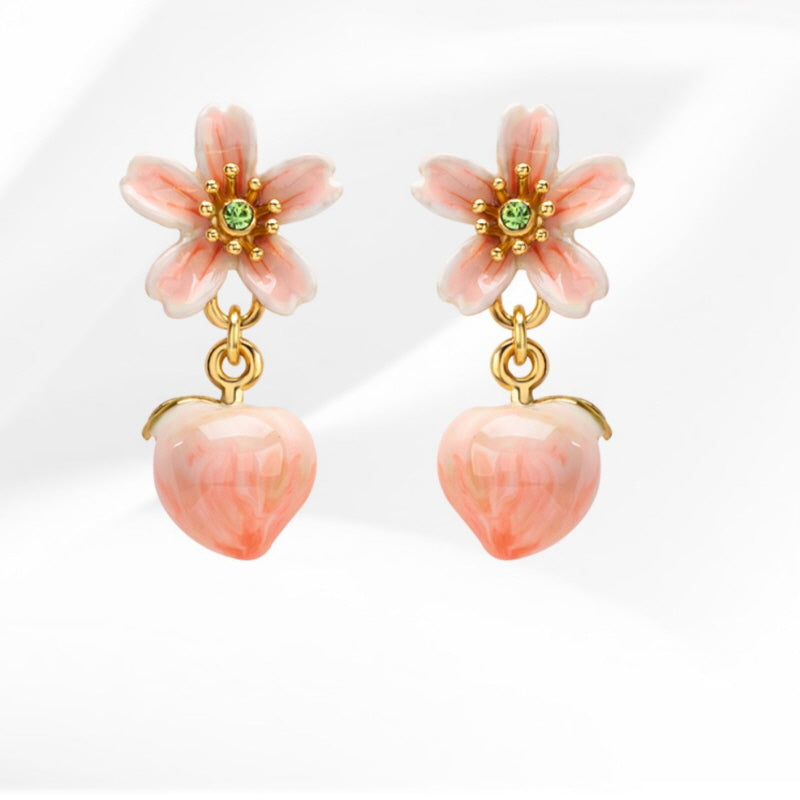 Peach Blossom Earrings