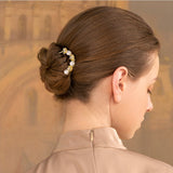 Pearl & Flowers U-shaped Hair Stick