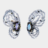 Ice Crystal Butterfly Earrings