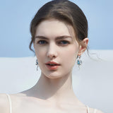 Blue Current Earrings