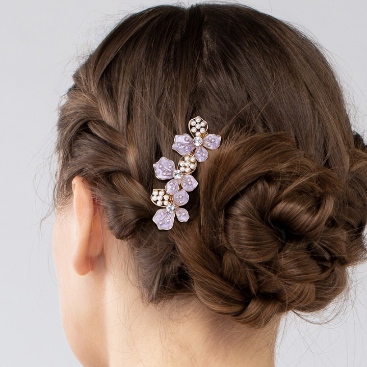 Flower & Pearl Straight Hair Pin