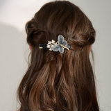 Two Butterflies Straight Hair Pin