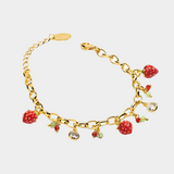 Sweet Strawberry Glow Bracelet