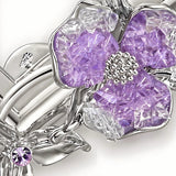 Amethyst Iris Hair Claw Clip