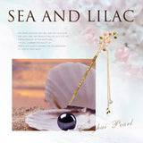 Lilac Blossom Drape Hair Stick