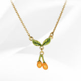 Golden Kumquat Necklace