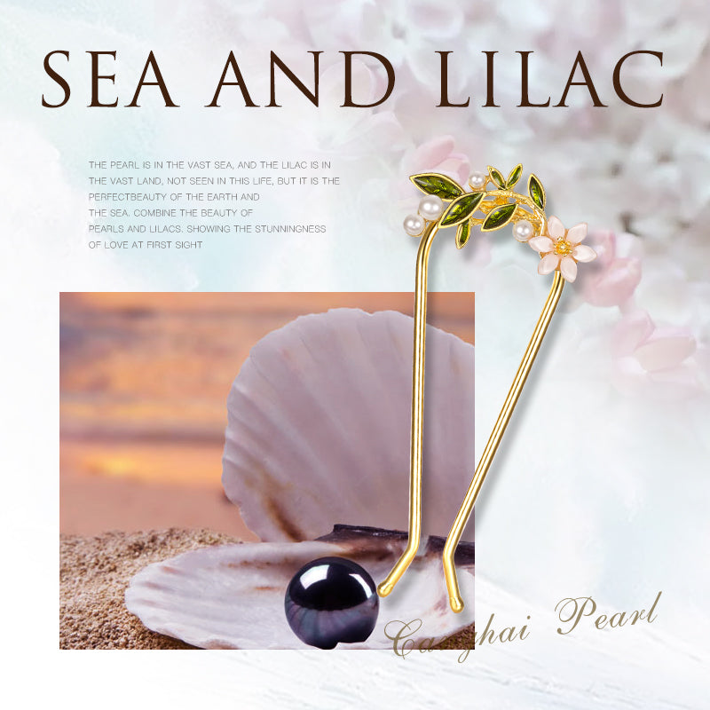 Lilac Flow Hair Stick