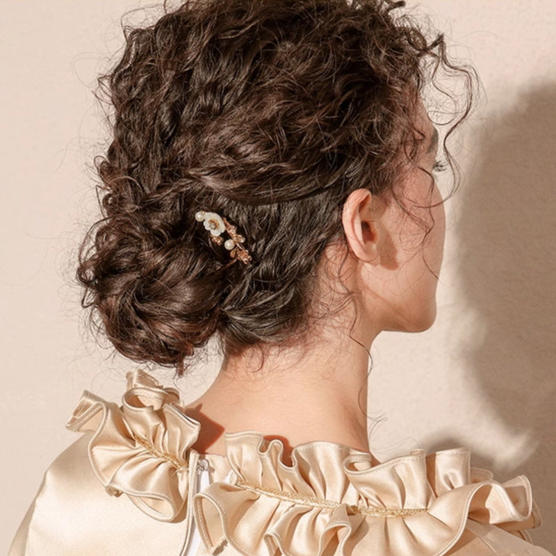 Rosé Pearl Garden Hair Stick