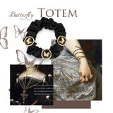 Noir Bloom Emblem Scrunchie