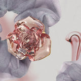 Crystal Rose Bloom Scrunchie