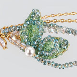 Emerald Garden Butterfly Earrings