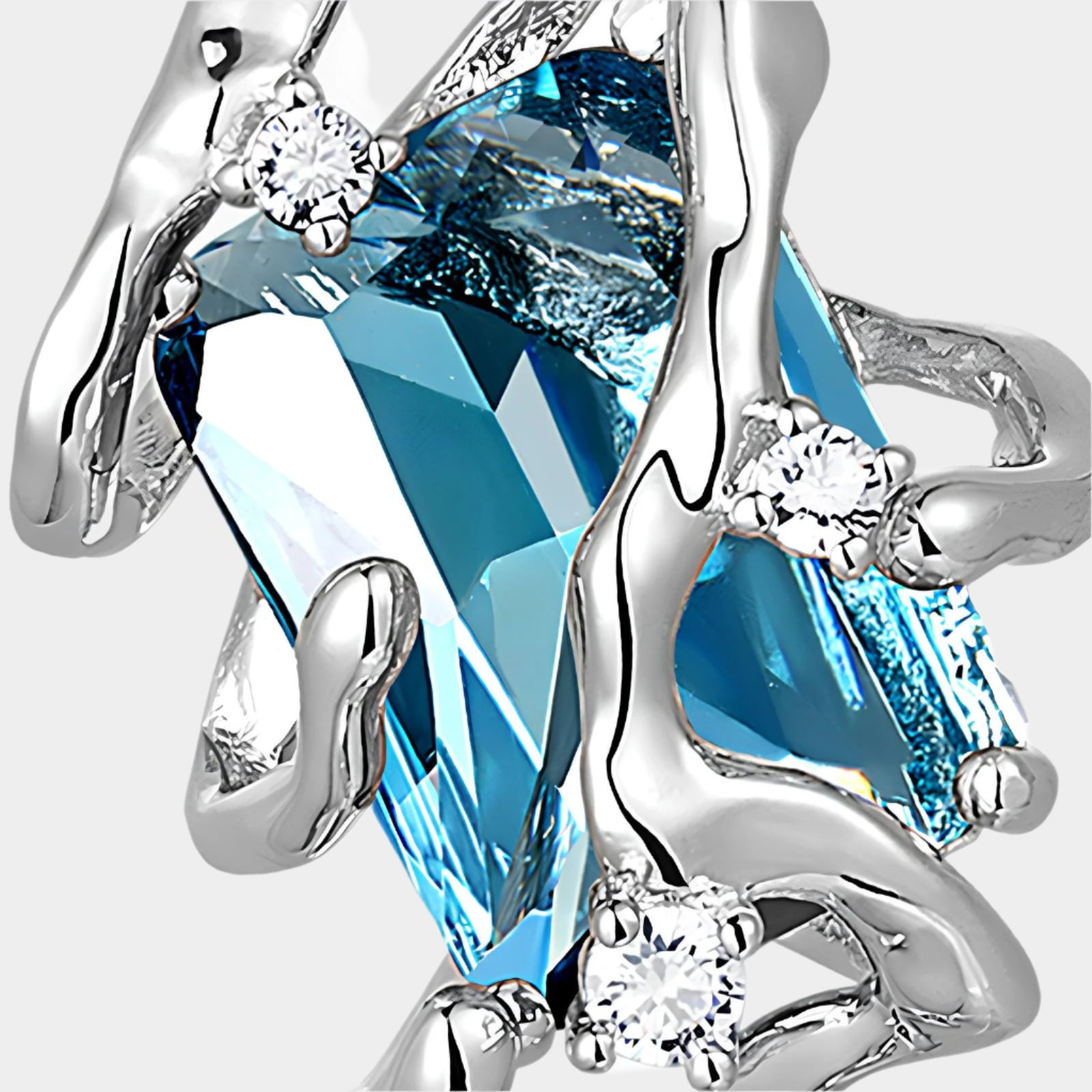 Blue Current Earrings