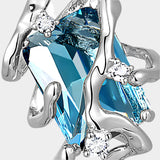 Blue Current Earrings