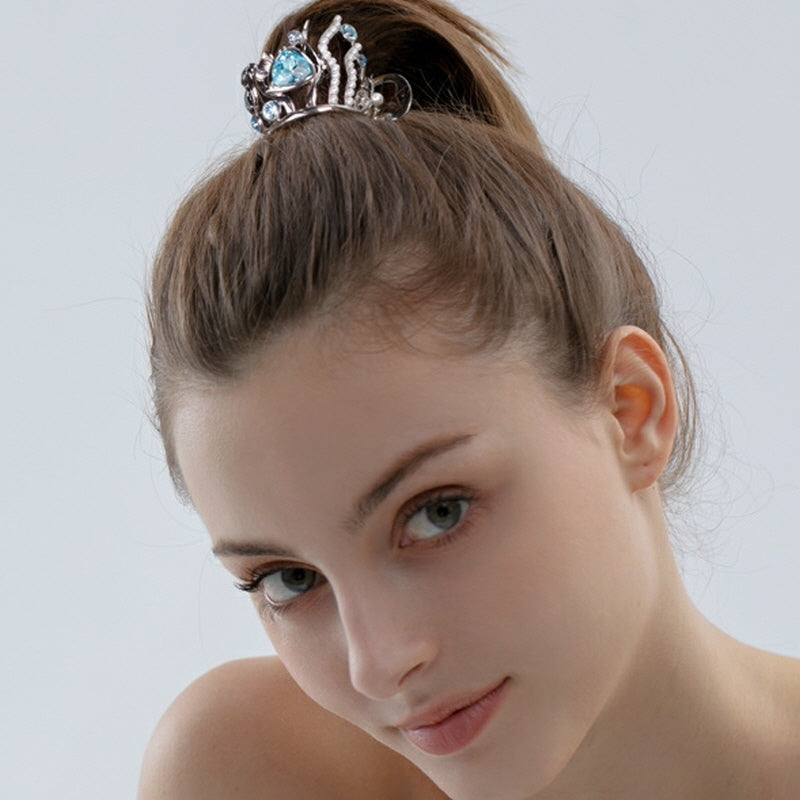 Blue Ocean Glow Starfish Ponytail Hair Clip