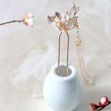 Mystical Korean Flower U-Shaped Hair Stick