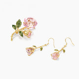 Crystal Rose Collection ㅡ Earrings & Brooch