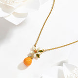 Sweet Orange Blossom Necklace