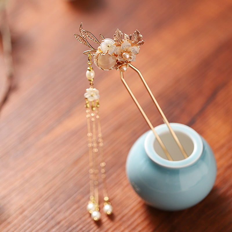 Mystical Korean Flower U-Shaped Hair Stick