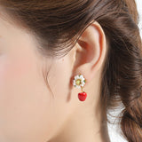 Apple Flower Earrings