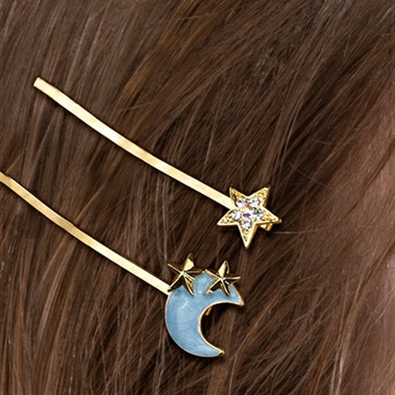 Dreamy Star and Moon Hair Clip