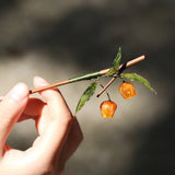 Physalis Flower Bamboo Hair Stick