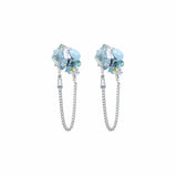 Blue Aqueous Drift Earrings