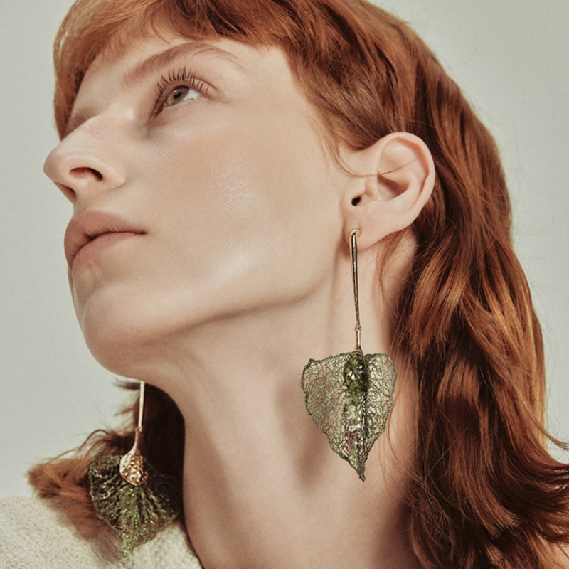 Natures Whisper Leaf Earrings