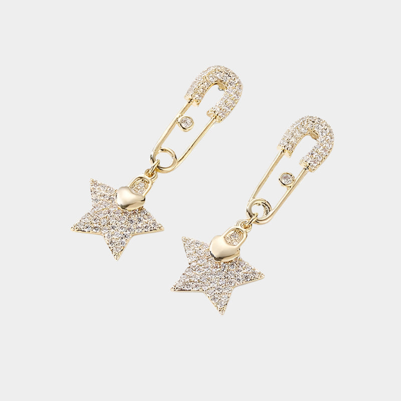 Love's Lock & Hope's Star Earrings