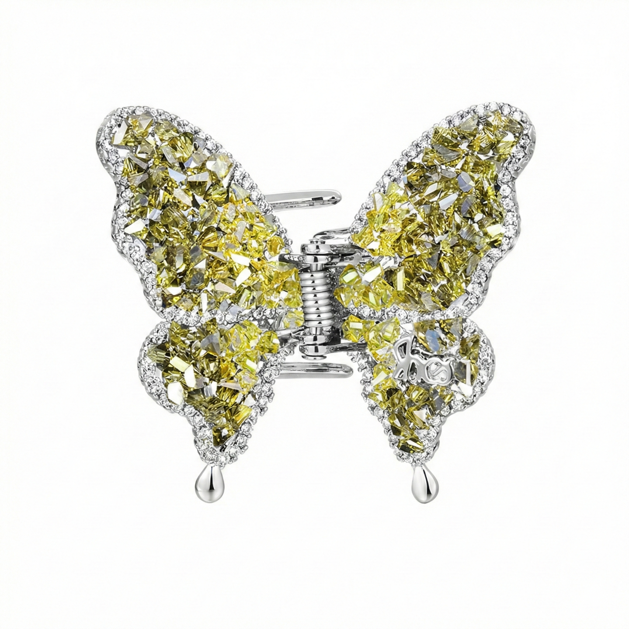 Champagne Wing Crystal Clip