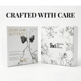 Pink Serenity Veil Butterfly Clip