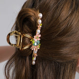 Elegant Peach Blossom Hair Clip