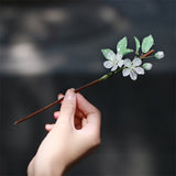 Dewy Plum Blossom Hair Stick