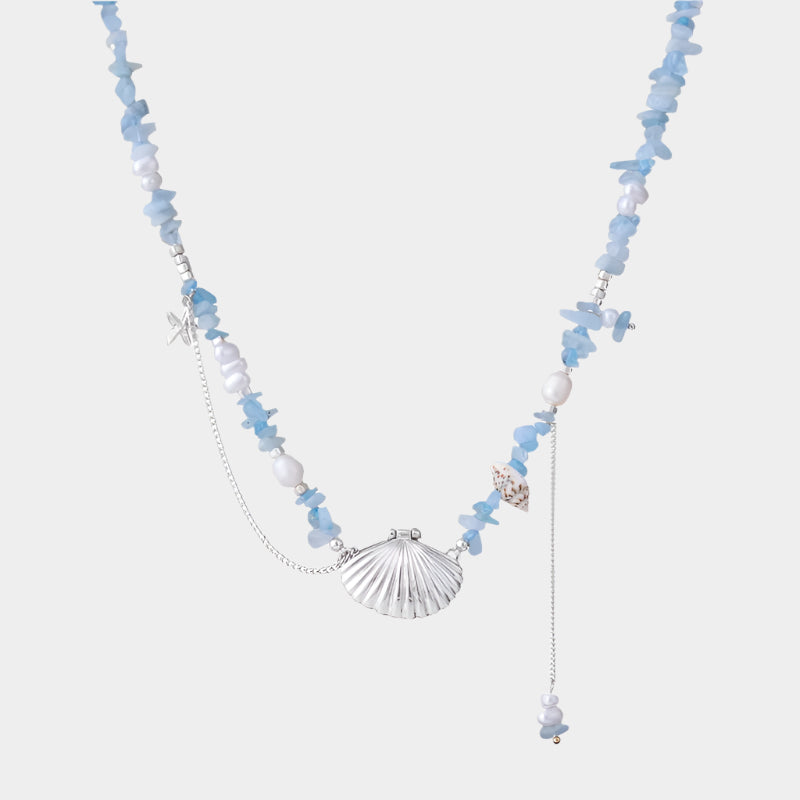 Ocean Whisper Gem Necklace
